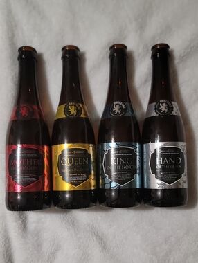 Game of Thrones Themed Beer Bottle Set Of Empty Bottles